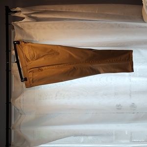 Khaki flat front pants